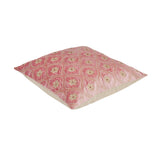 Floral Embroidered 16" x 16" Cushion Cover (Pink)