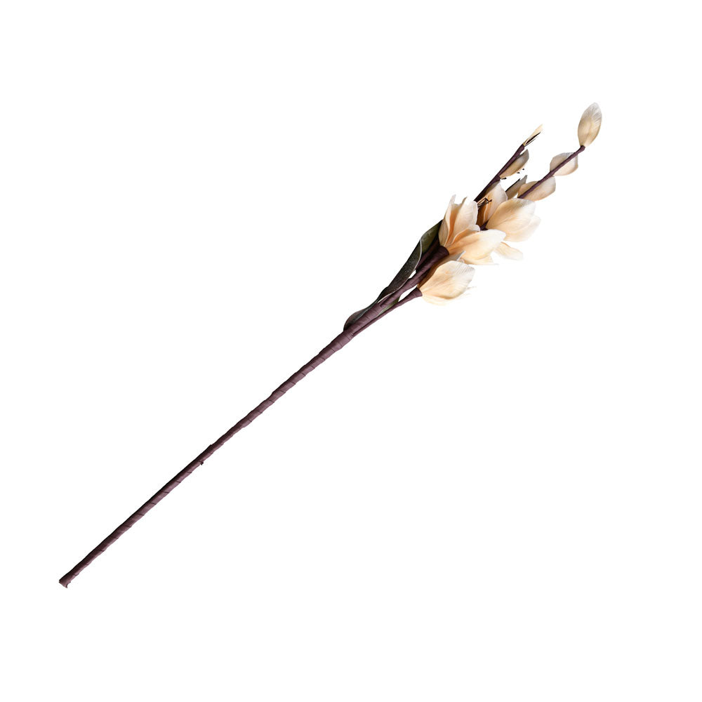 Artificial Magnolia Flower Stick (White)