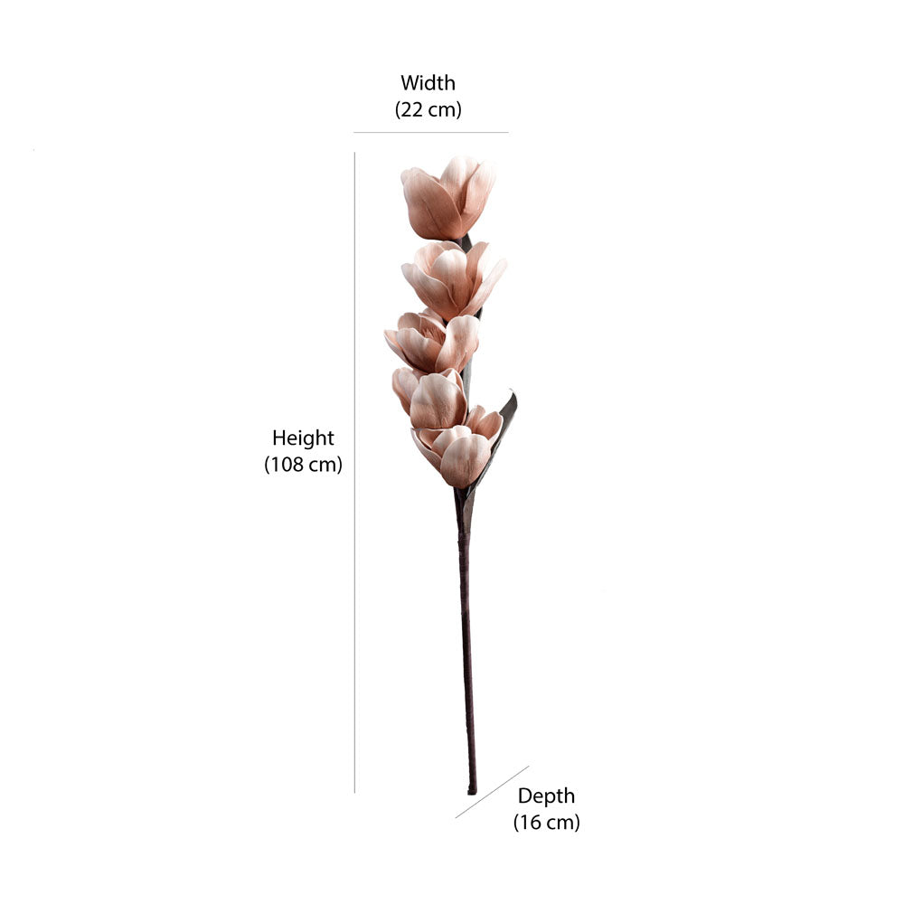 Artificial Tulip Flower Bunch (Beige)