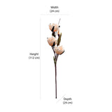 Artificial Lotus Flower Stick (White)