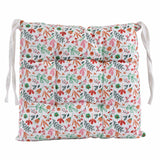 Floral Soft 16" x 16" Square Chair Pad (Multicolor)