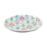 Floral Stoneware Quarter Plate (Green)