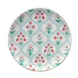 Floral Stoneware Quarter Plate (Green)