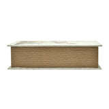 Floral Book Shaped Storage Box (Large, Beige)