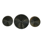 Floral Chakra Art Wall Decor Set of 3 (Gold)