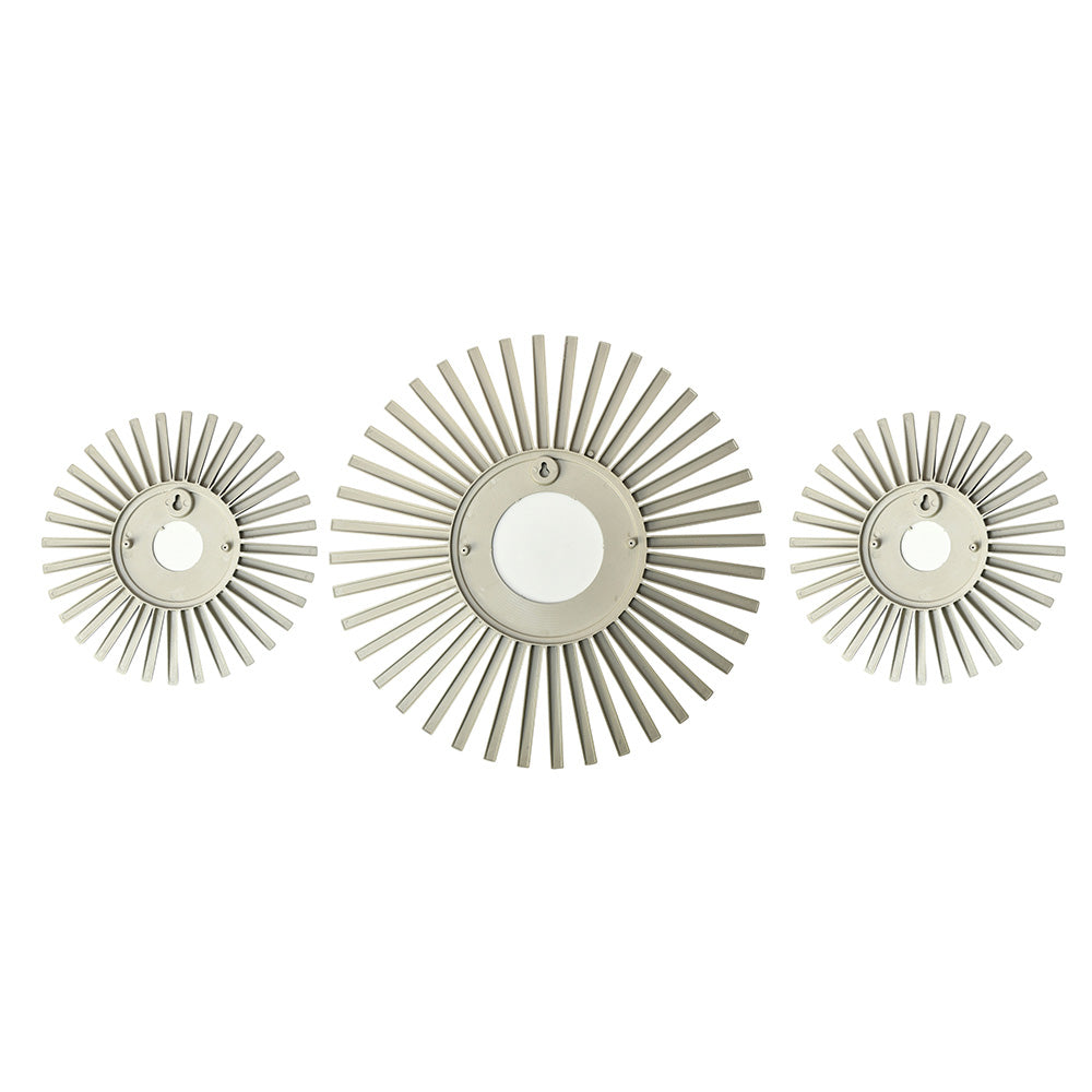 Sunrays Decorative Mirrors Set of 3 (Champagne Gold)