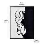 Man and Lady Wall Decor (Black & White)