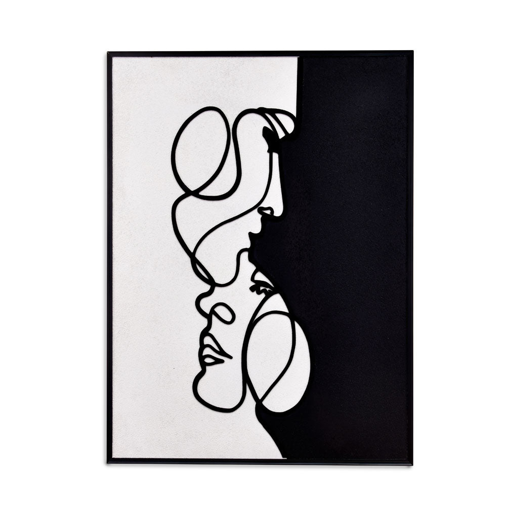 Man and Lady Wall Decor (Black & White)