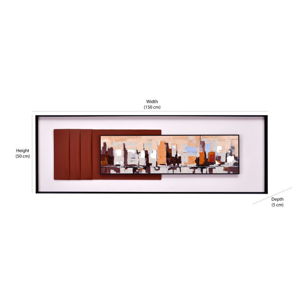 Cityscape Wall Decor (Brown)