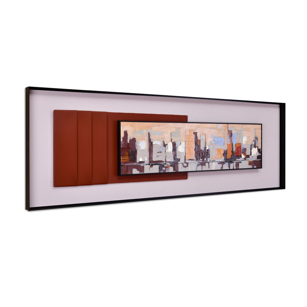 Cityscape Wall Decor (Brown)