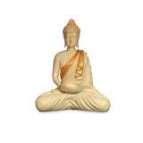 Bodhisattva Buddha Idol Polyresin Showpiece (Cream & Gold)