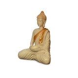 Bodhisattva Buddha Idol Polyresin Showpiece (Cream & Gold)