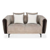 Canyon 2 Seater Fabric Sofa (Light Grey)