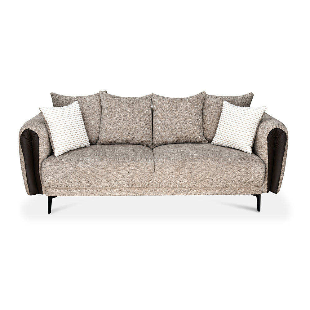 Canyon 3 Seater Fabric Sofa (Light Grey)