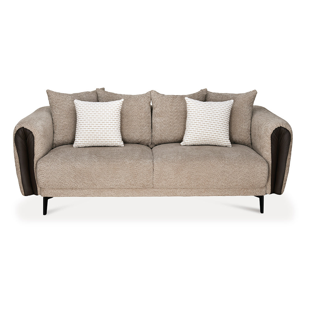 Canyon 3 Seater Fabric Sofa (Light Grey)