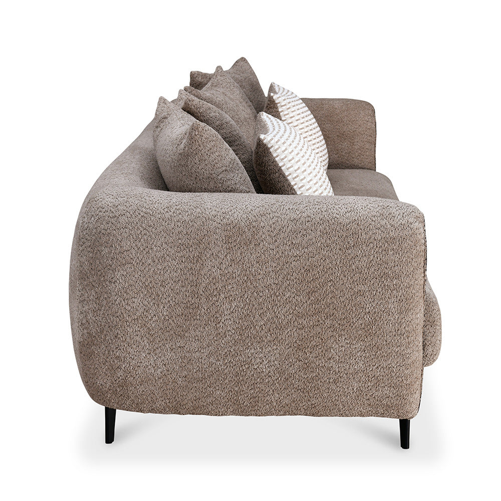 Canyon 3 Seater Fabric Sofa (Light Grey)