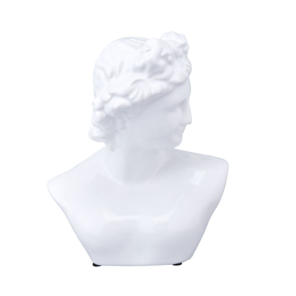 Julian Bust Statue Ceramic Showpiece (White)