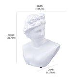 Julian Bust Statue Ceramic Showpiece (White)