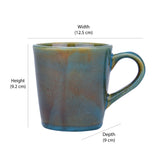 Glaze 320 ml Stoneware Coffee Mug (Moss Green)