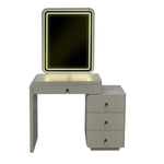 Phoenix Dresser with LED Mirror and Wireless Charging Station (Beige)