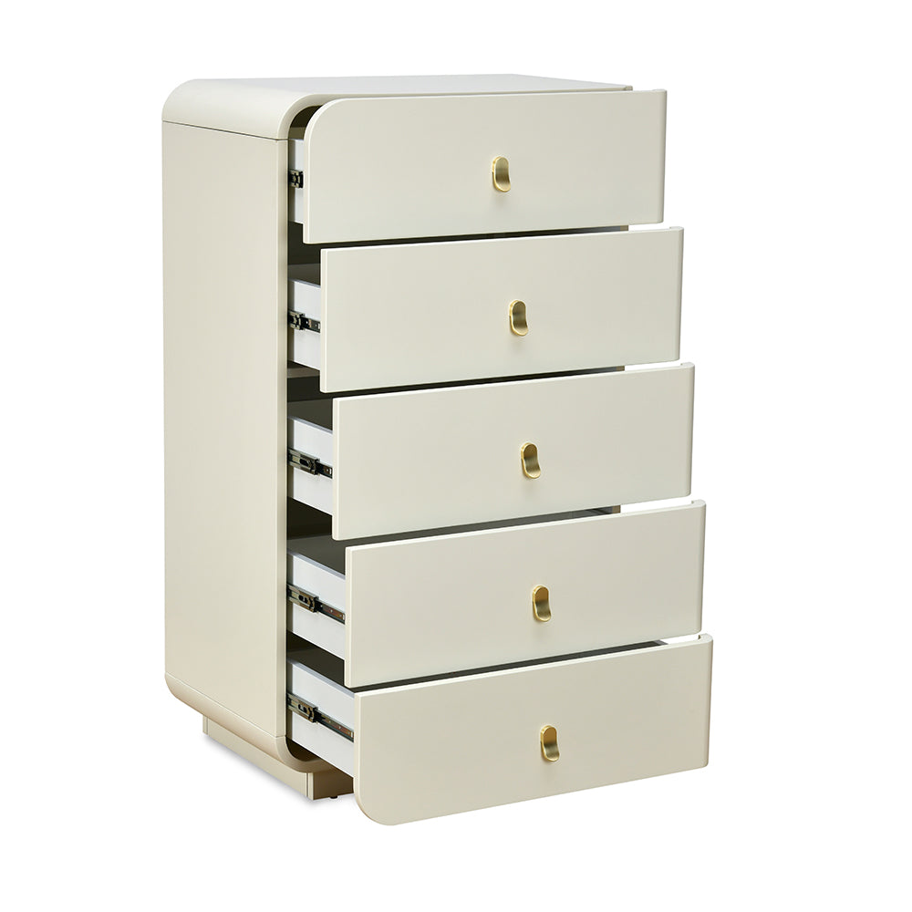 Phoenix Chest of 5 Drawers (Beige)