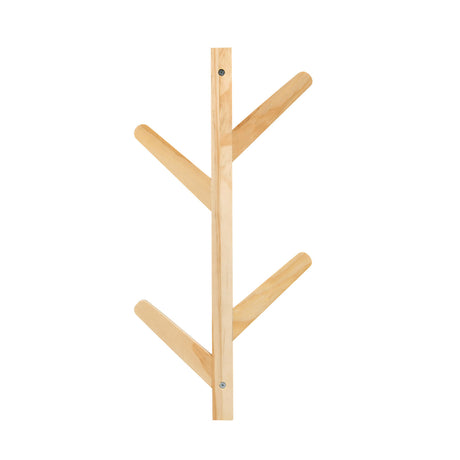 Tree Shape Wooden Wall Hanger Organiser (Brown)