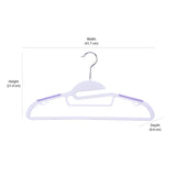 Plastic Cloth Hanger Set of 10 (Lavender)