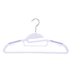 Plastic Cloth Hanger Set of 10 (Lavender)