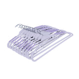 Plastic Cloth Hanger Set of 10 (Lavender)