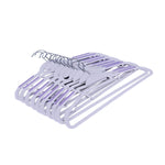 Plastic Cloth Hanger Set of 10 (Lavender)