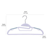 Plastic Cloth Hanger Set of 10 (Mint Blue)