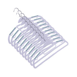 Plastic Cloth Hanger Set of 10 (Mint Blue)