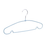 Metal and PVC Cloth Hanger Set of 10 (Mint Blue)