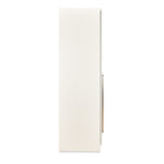 Phoenix 4 Door Wardrobe with Mirror and LED Light (Beige)