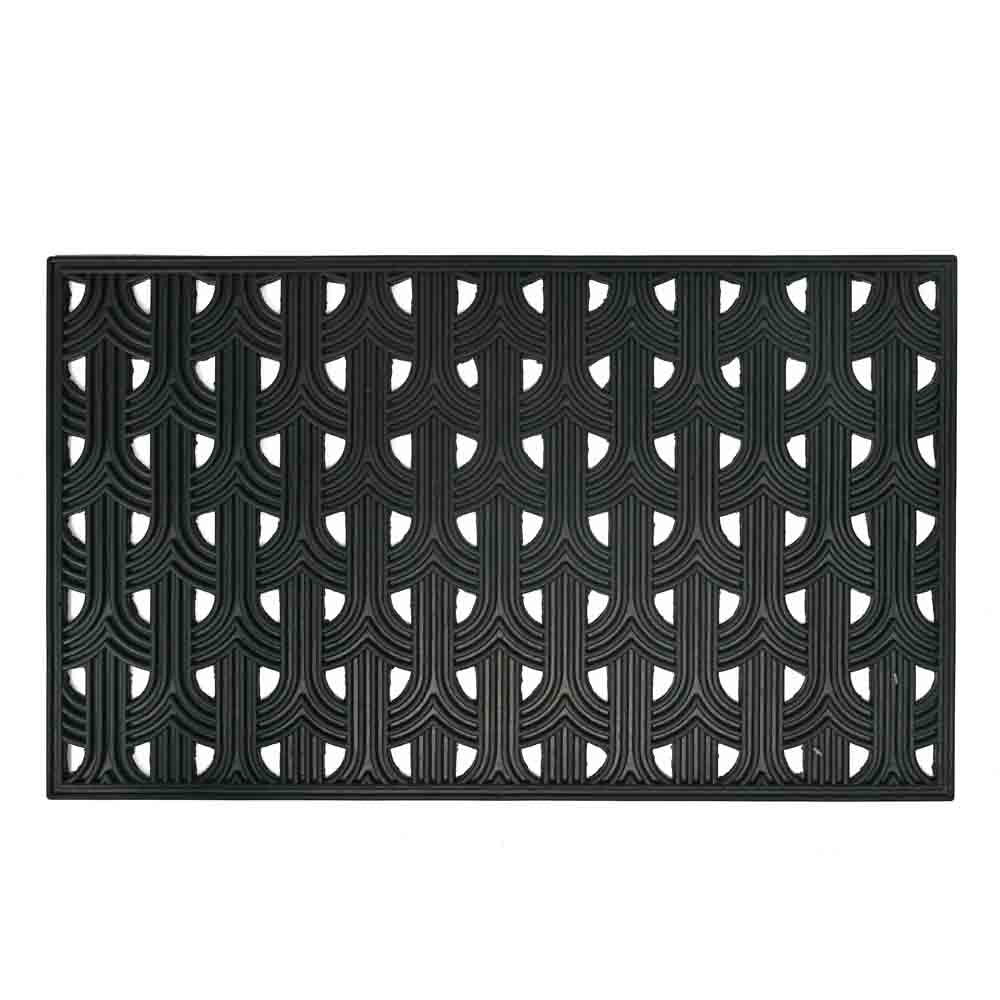 Abstract Rubber 18' x 30' Door Mat (Black)