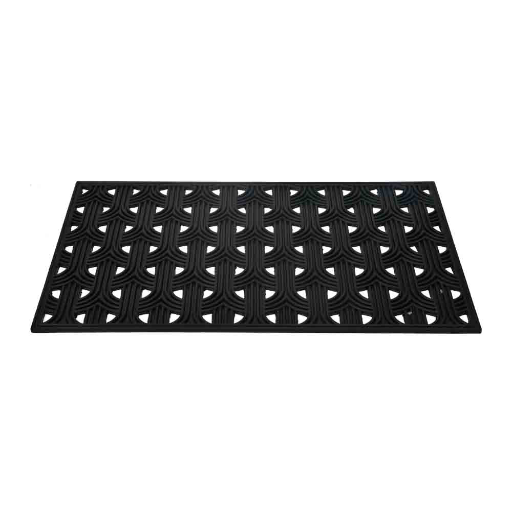 Abstract Rubber 18' x 30' Door Mat (Black)