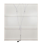 Phoenix 4 Door Wardrobe with Mirror and LED Light (Beige)