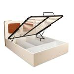 Phoenix Queen Bed with Hydraulic Storage (Beige)