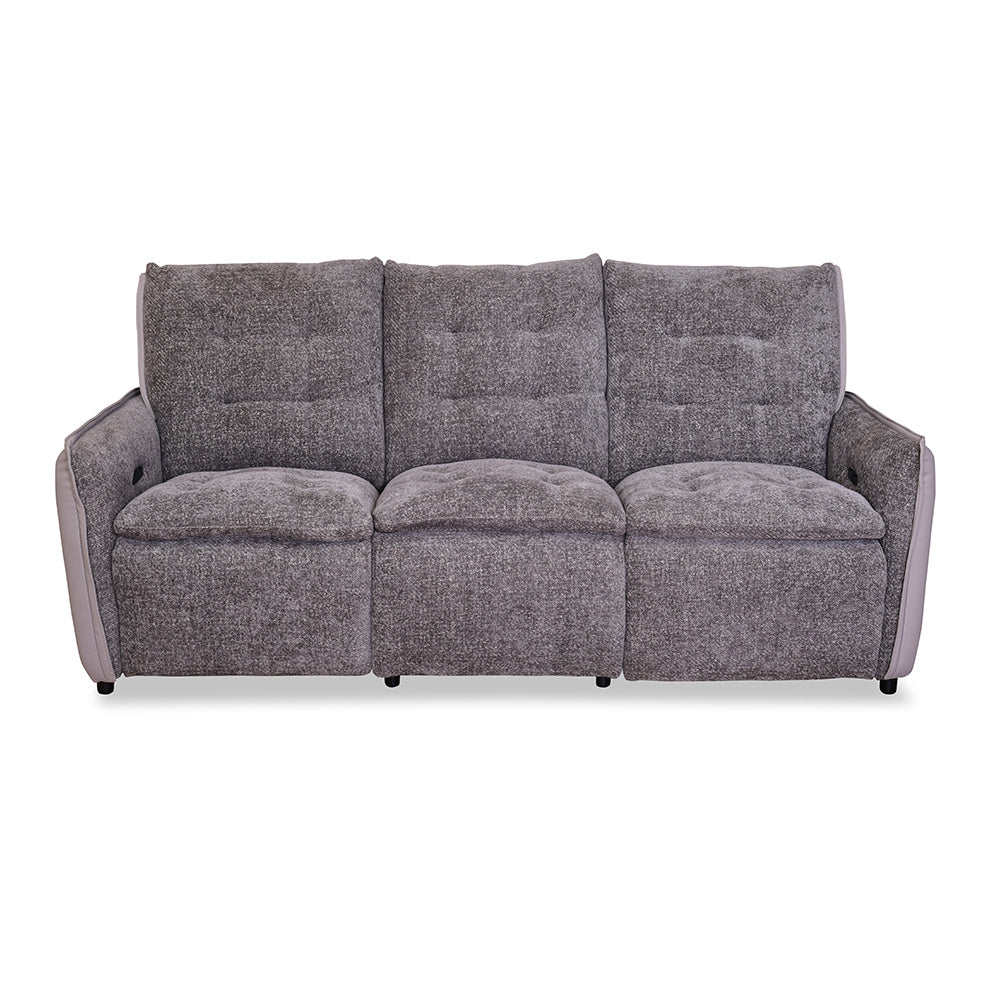 Tyler 3 Seater Electric Recliner (Grey)