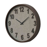 Round Plastic Analog Wall Clock (Taupe)