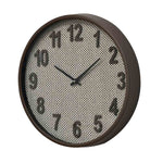 Round Plastic Analog Wall Clock (Taupe)