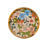 Round Wooden Serving Platter 20 cm (Multicolor)