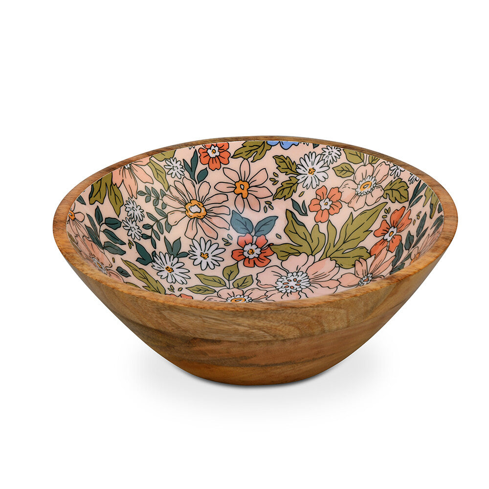 Wooden Large Serving Bowl 1700 ml (Multicolor)