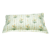 Floral Microfiber 17" x 27" Pillow Covers Set of 2 (Beige)