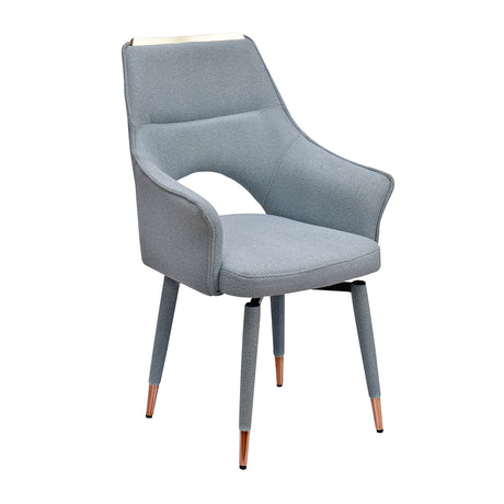 Cordelia Auto-Return Swivel Dining Chair (Grey)