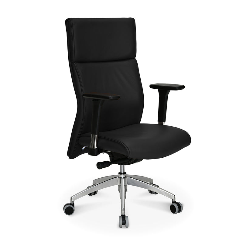 Command High Back Leatherette Office Chair (Black)