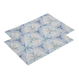 Abstract Microfiber 17" x 27" Pillow Covers Set of 2 (Blue)