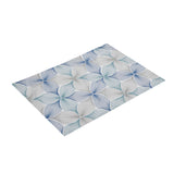 Abstract Microfiber 17" x 27" Pillow Covers Set of 2 (Blue)