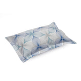 Abstract Microfiber 17" x 27" Pillow Covers Set of 2 (Blue)