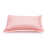 Stripes Microfiber 17" x 27" Pillow Covers Set of 2 (Pink)